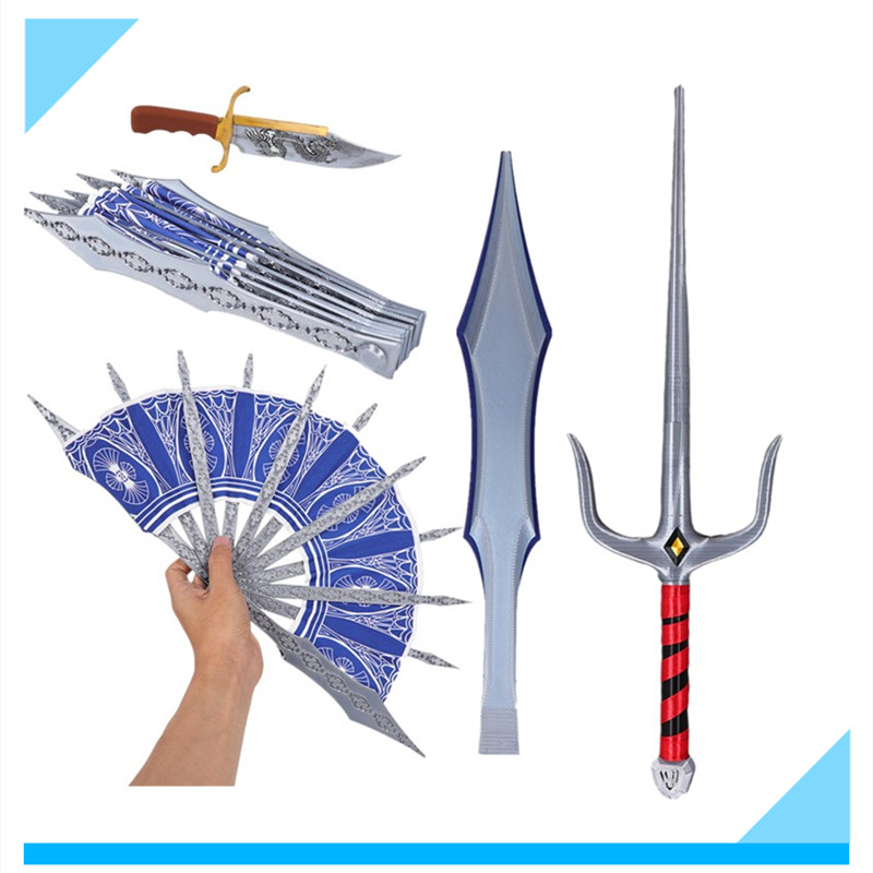 Cosplay Prop Dagger - Kitana cosplay fãs dobrável ventilador adereços