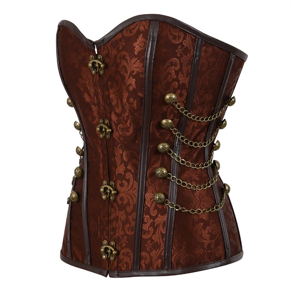 Boning Corset Steel - Corset Feminino Steampunk para Mulheres, Bustier