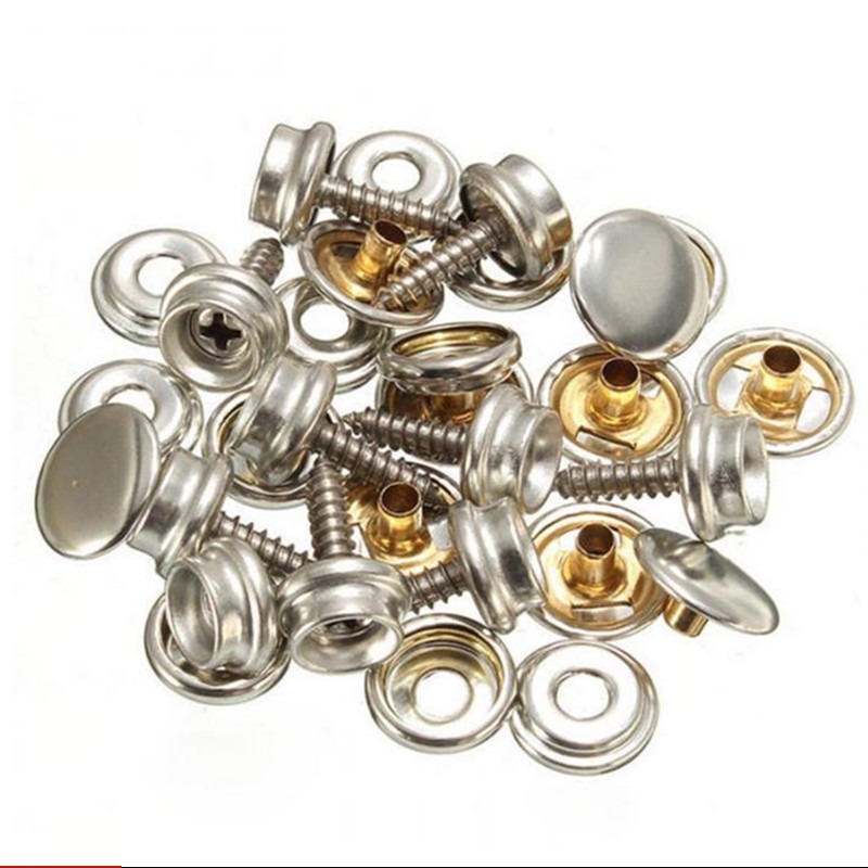 Snap Fastener Set - Stainless Steel Tapping Snap Fastener Kit,