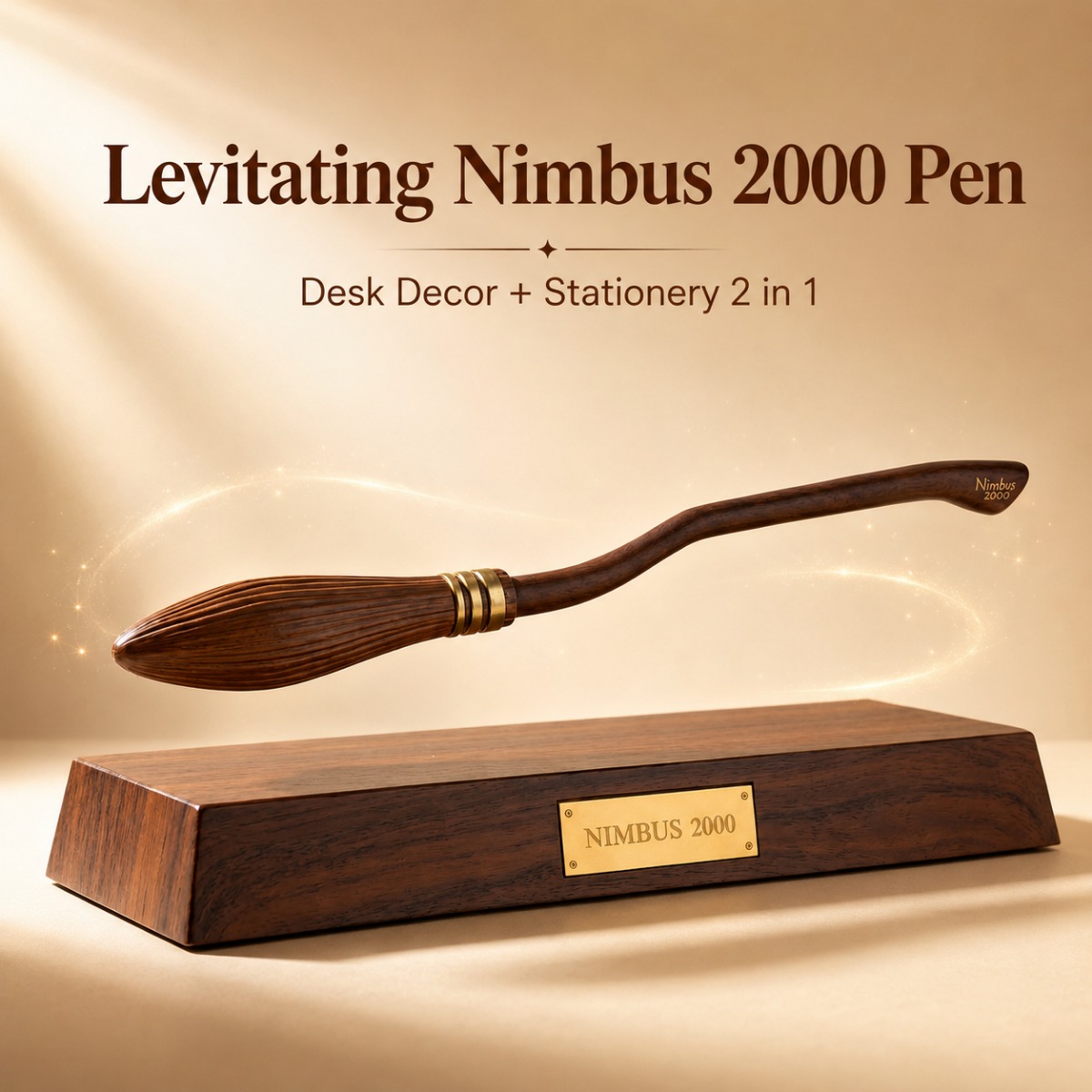 Cosplay Floating Prop - Caneta Flutuante Haries Penggemar Nimbus 2000,