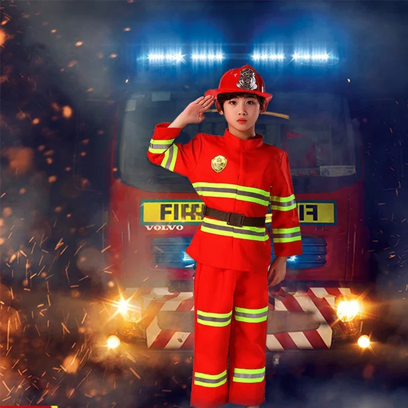 Novo Uniforme de Bombeiro Sam, - Cosplay Prop Works avaliação e preço