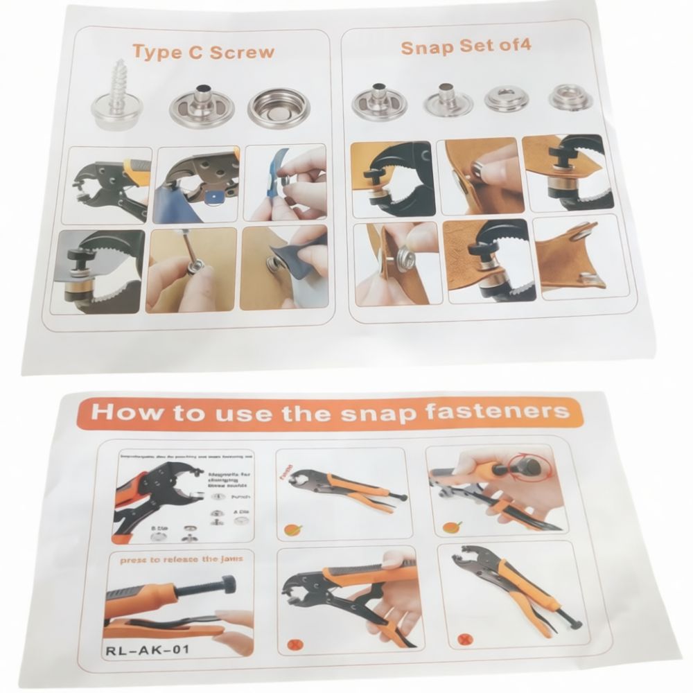 Kit de alicates para aplicação - Snap Fastener Set avaliação e preço